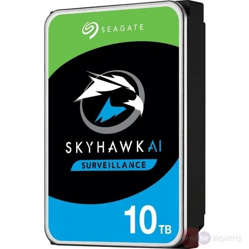 SEAGATE SkyHawk 10TB Güvenlik Diski 3.5'' Dahili Sata 3.0 7200RPM 256MB ST10000VE0008