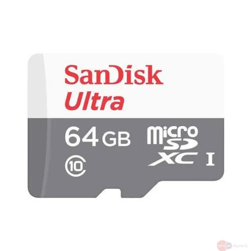 SanDisk Ultra microSDXC 64GB Hafıza Kartı SDSQUNR-064G-GN3MN