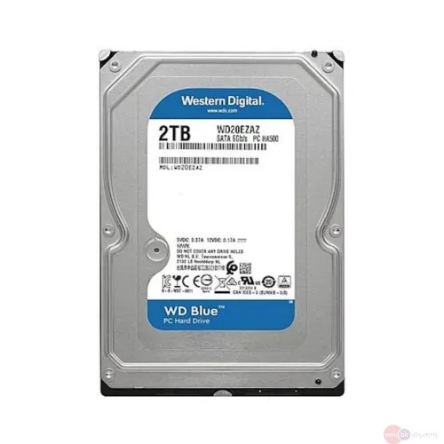 Western Digital Blue 2TB Veri Diski 3.5'' Dahili Sata 3.0 5400RPM 256MB WD20EZAZ