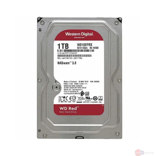 Western Digital Red 1TB Veri Diski 3.5'' Dahili Sata 3.0 5400RPM 64MB WD10EFRX Fiyat
