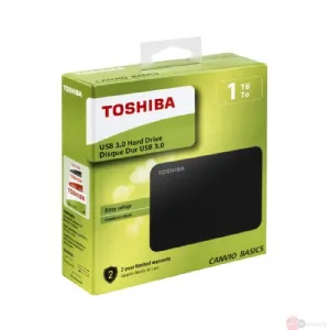  Toshiba Canvio Basics 1TB Taşınabilir Disk 2.5'' Harici USB 3.0 Siyah HDTB410EK3AA Hemen Al